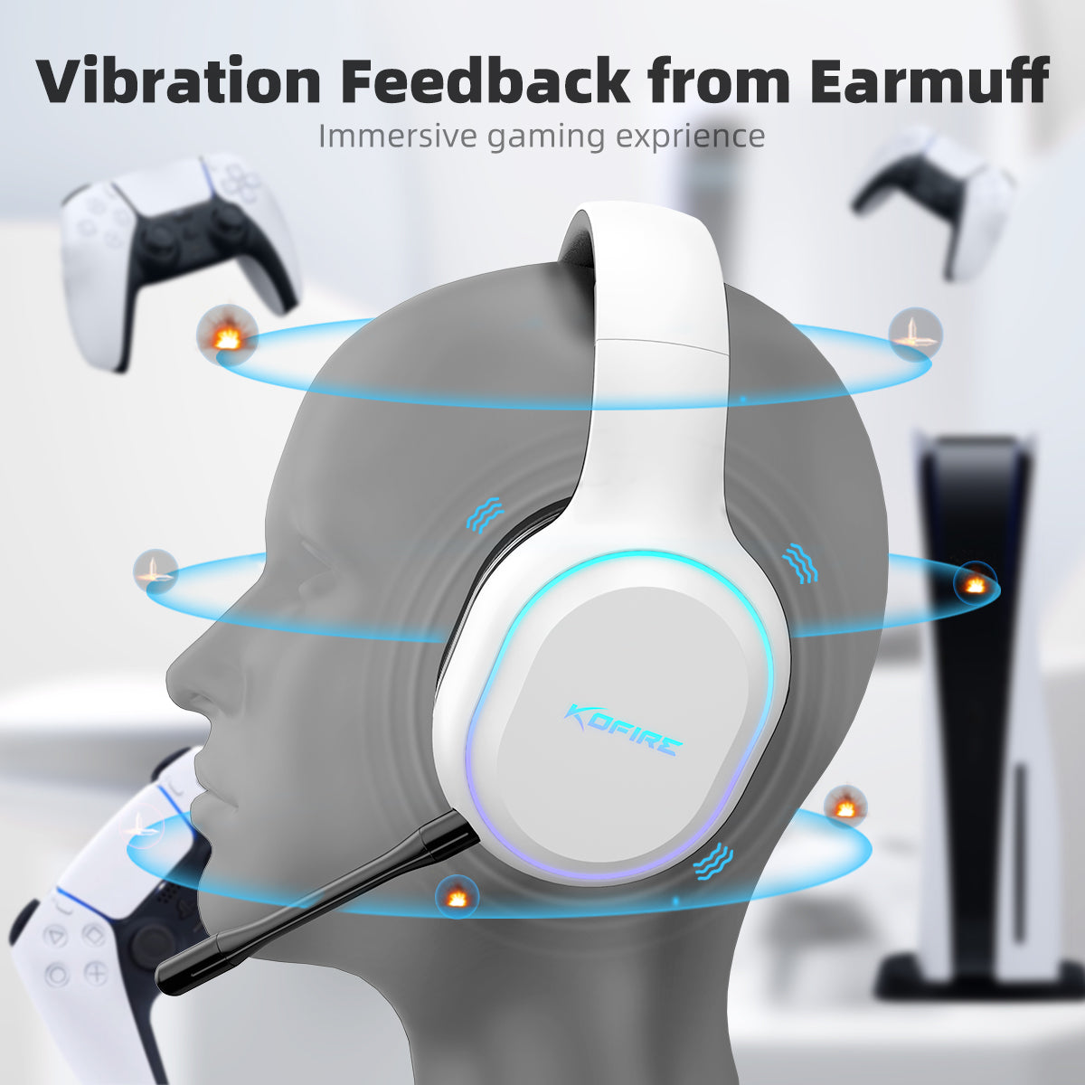 KOFIRE Bluetooth Gaming Headset