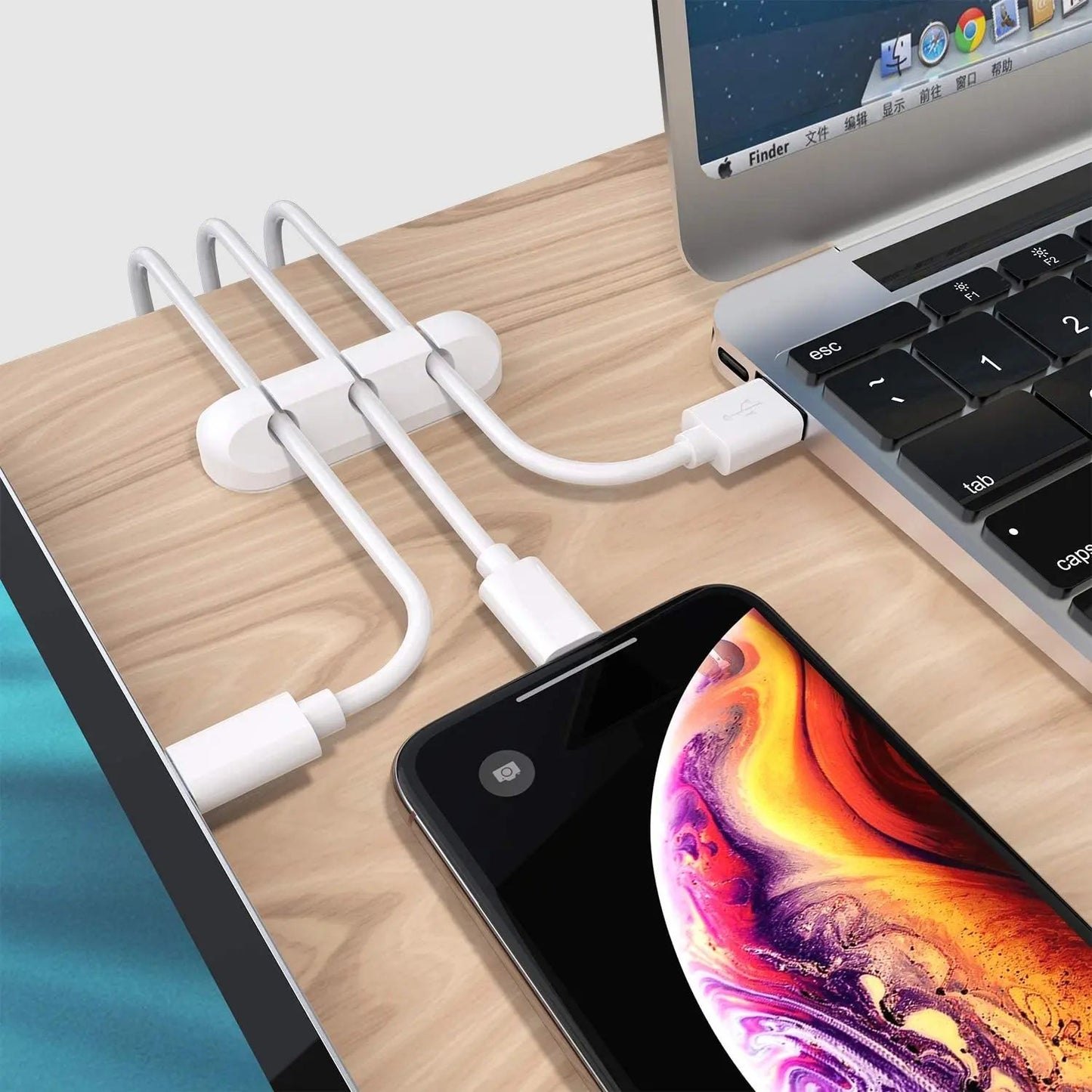 NNBILI Silicone USB Cable Organizer