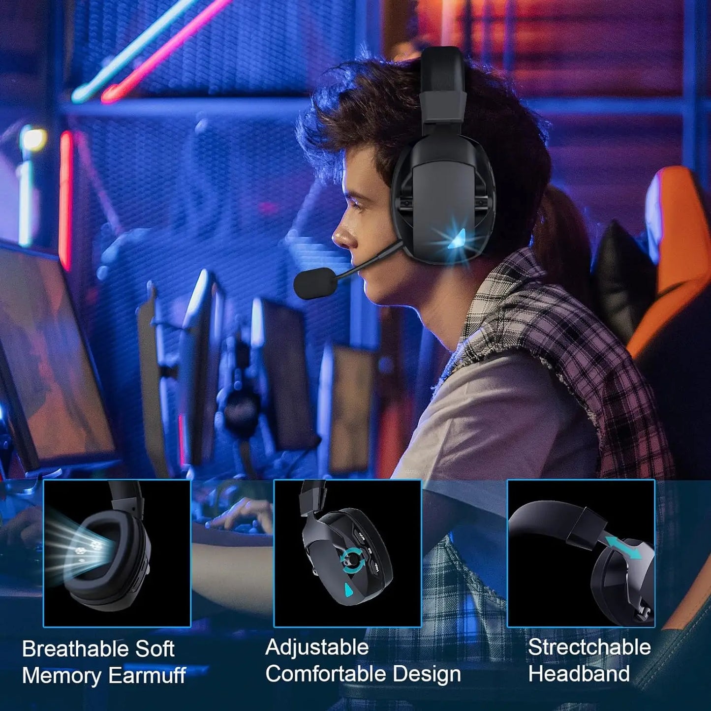 Acinaci Bluetooth Gaming Headset with Mic