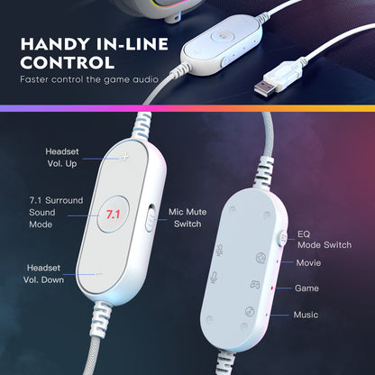 FIFINE RGB Gaming Headset